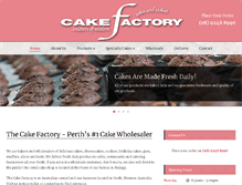 Tablet Screenshot of cakefactory.com.au